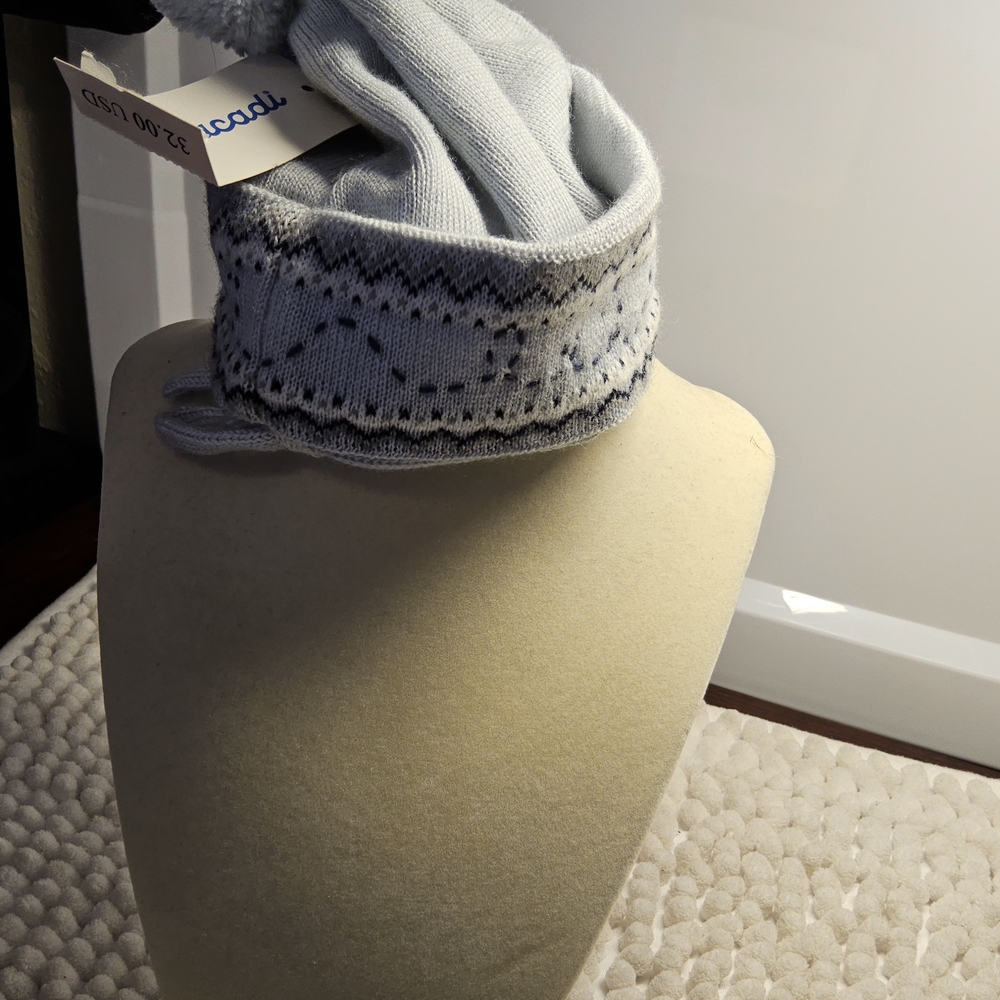 New With Tag Baby Boy Jacadi Light Blue Hat